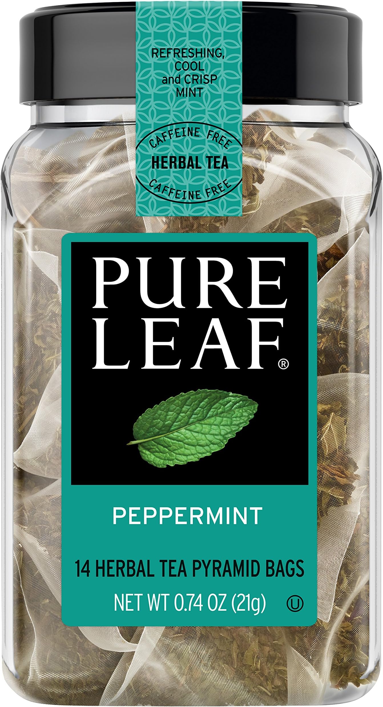 Pure Leaf Hot Herbal Tea Bags Peppermint 14 ct, pack of 4