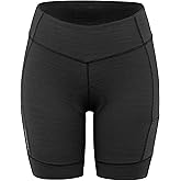Garneau Women's Fit Sensor Texture 7.5 Shorts, Black, Medium