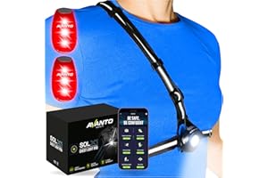 AVANTO LIFESTYLE AVANTO Chest Light and LED Dog Walking Set - Night Safety for Dogs, Bikes, Strollers, Running - Reflective Gear, Clip-on Light & Bicycle Safety