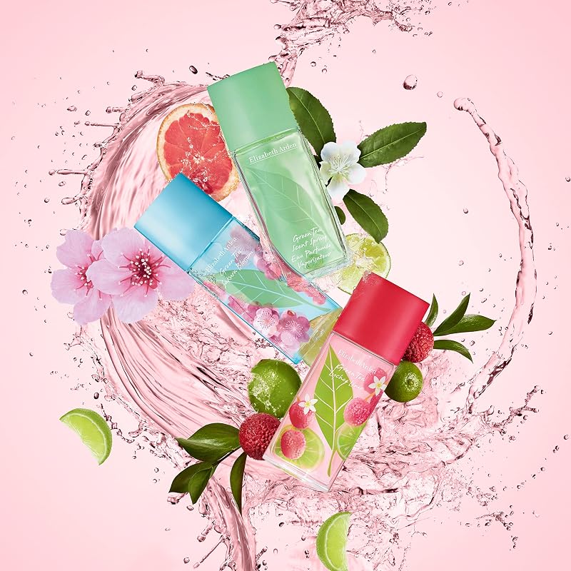 - Green Tea Lychee Lime – Eau de Toilette Femme Vaporisateur – Senteur Fraîche & Fruitée - 100ml