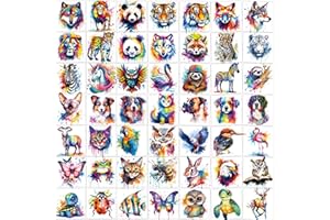 Hotoyannia 160 PCS 30 Sheets Watercolor Animals Temporary Tattoos for kids – Individually Cute Animals Temporary Tattoos Stickers for Girls Boy Body Arm Shoulder Birthday Party Supplies Gifts for Kids