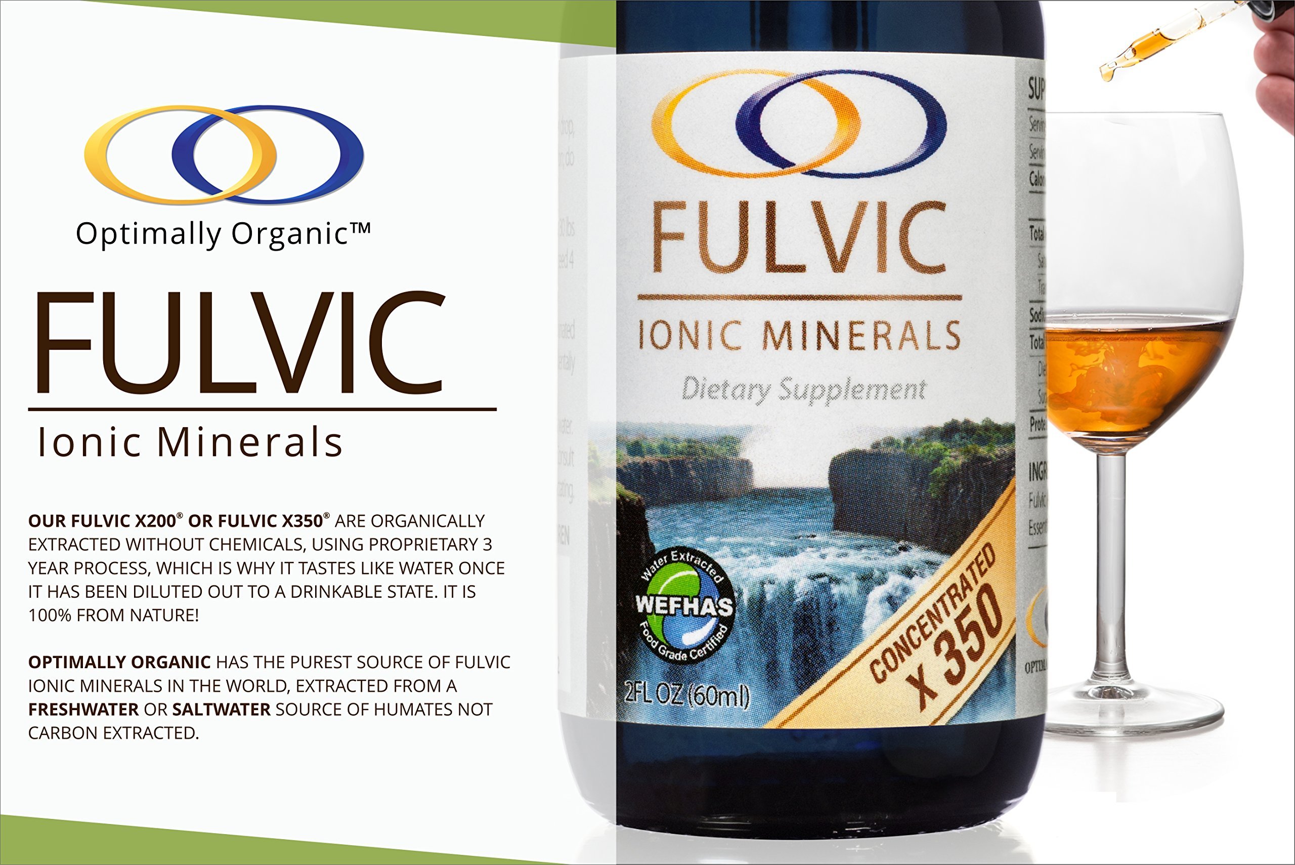 WaterExtracted Fulvic Acid™ X350 (2oz) PlantBased Ionic Trace Minerals 6 Month Supply