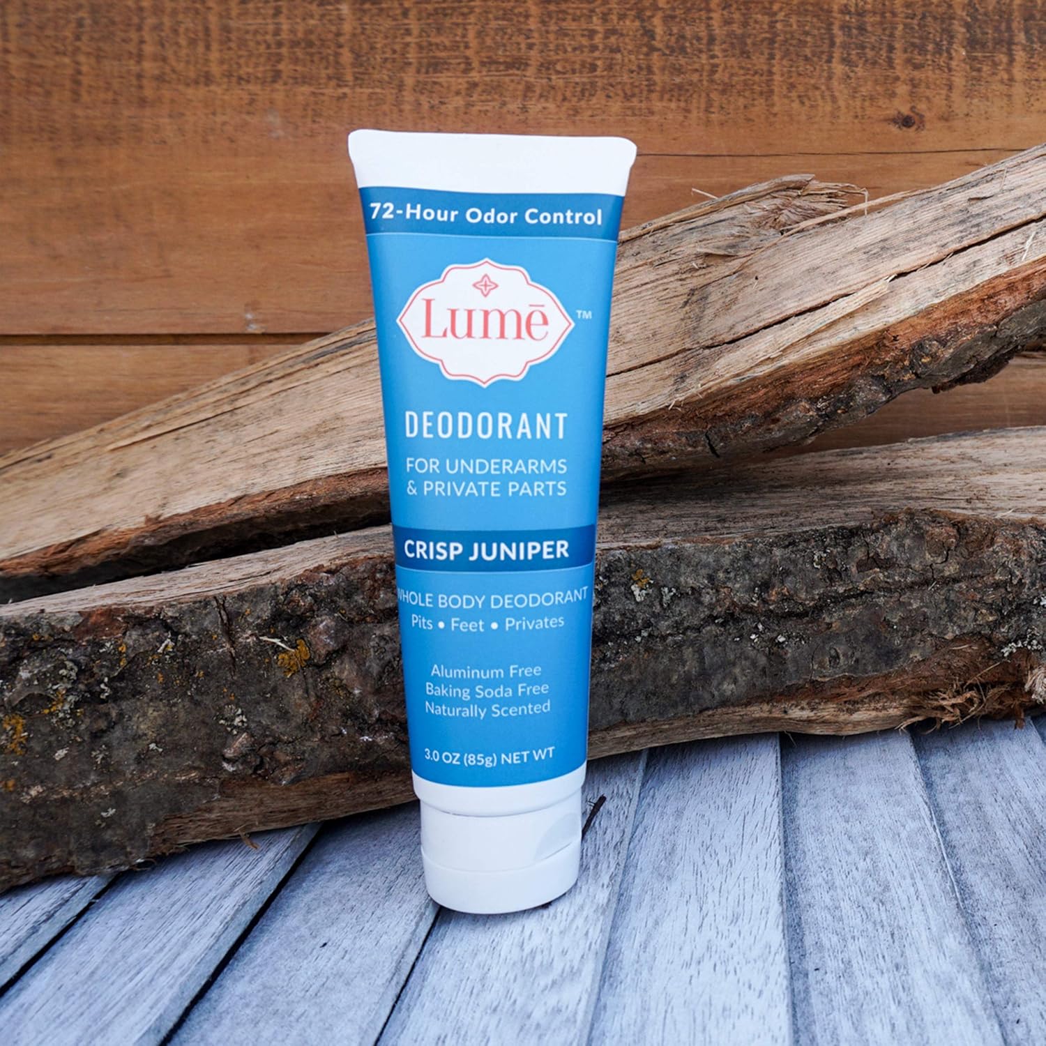 Lume Deodorant For Underarms & Private Parts 3oz Tube (Crisp Juniper) : Beauty