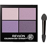 Revlon ColorStay Day to Night Eyeshadow Quad, Longwear Shadow Palette with Transitional Shades and Buttery Soft Feel, Crease 