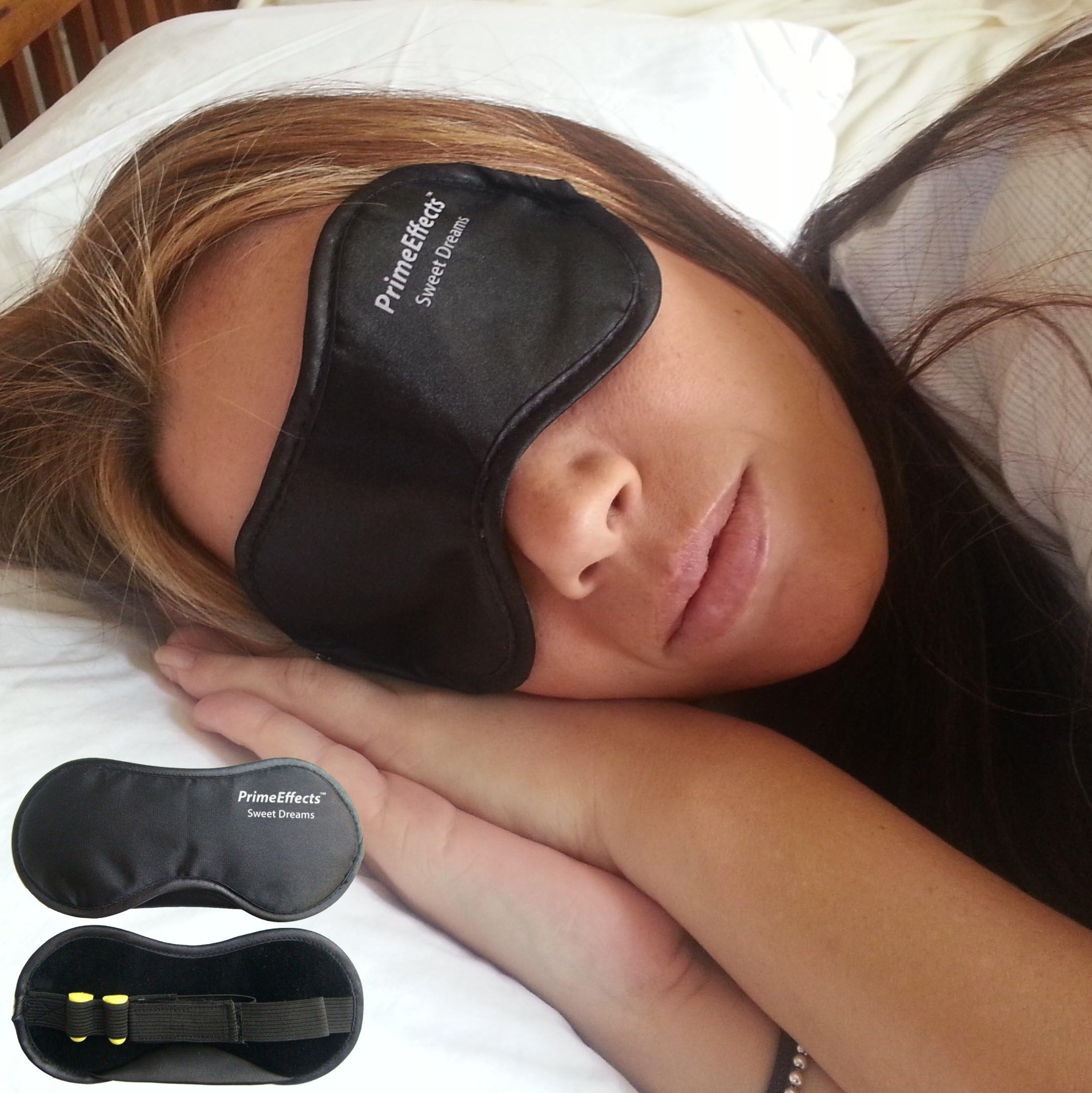 PrimeEffects Sweet Dreams Sleep Mask with Ear Plugs