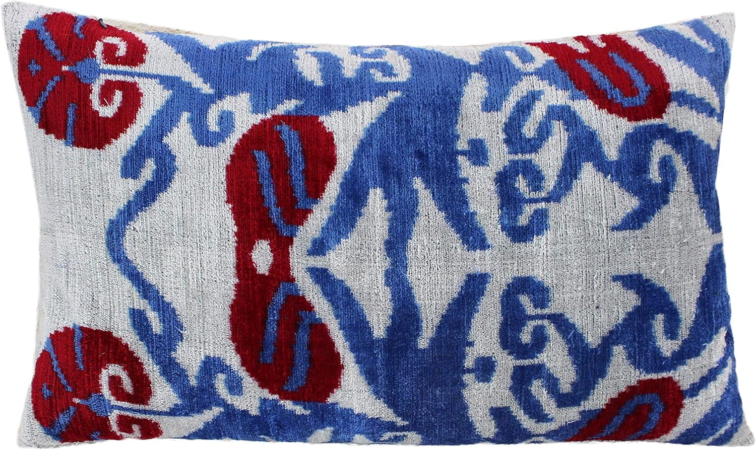 Amazon Com Black Fig Designs Silk Velvet Ikat Pillow Cover Vp238