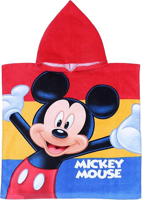 mickey mouse poncho towel