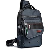 NICGID Sling Bags, Chest Shoulder Backpacks Crossbody Purse Outdoor Chest Bag Travel Backpack for Men Women