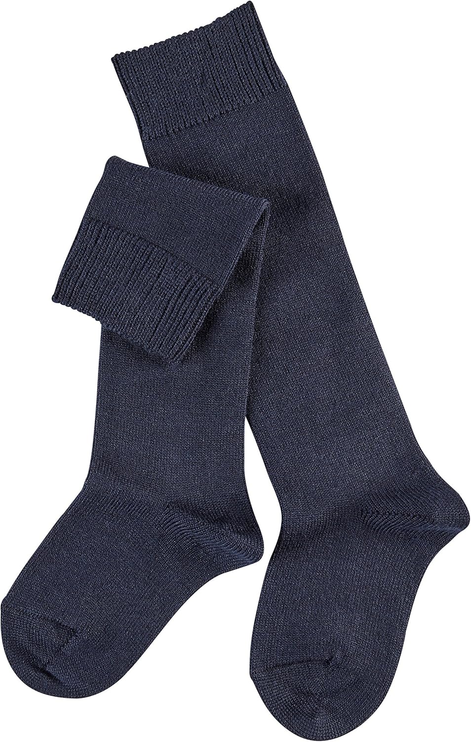 FALKE Unisex Kids Comfort Wool K Kh Thick Warm Long Plain 1 Pair Knee-High Socks, Blue Dark Marine 6170, 3-5 - Image 3