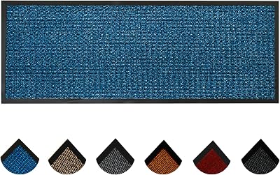 Homatz Hallway Runner Rug Blue 60x120cm Non-Slip Heavy Duty Dirt Trapper