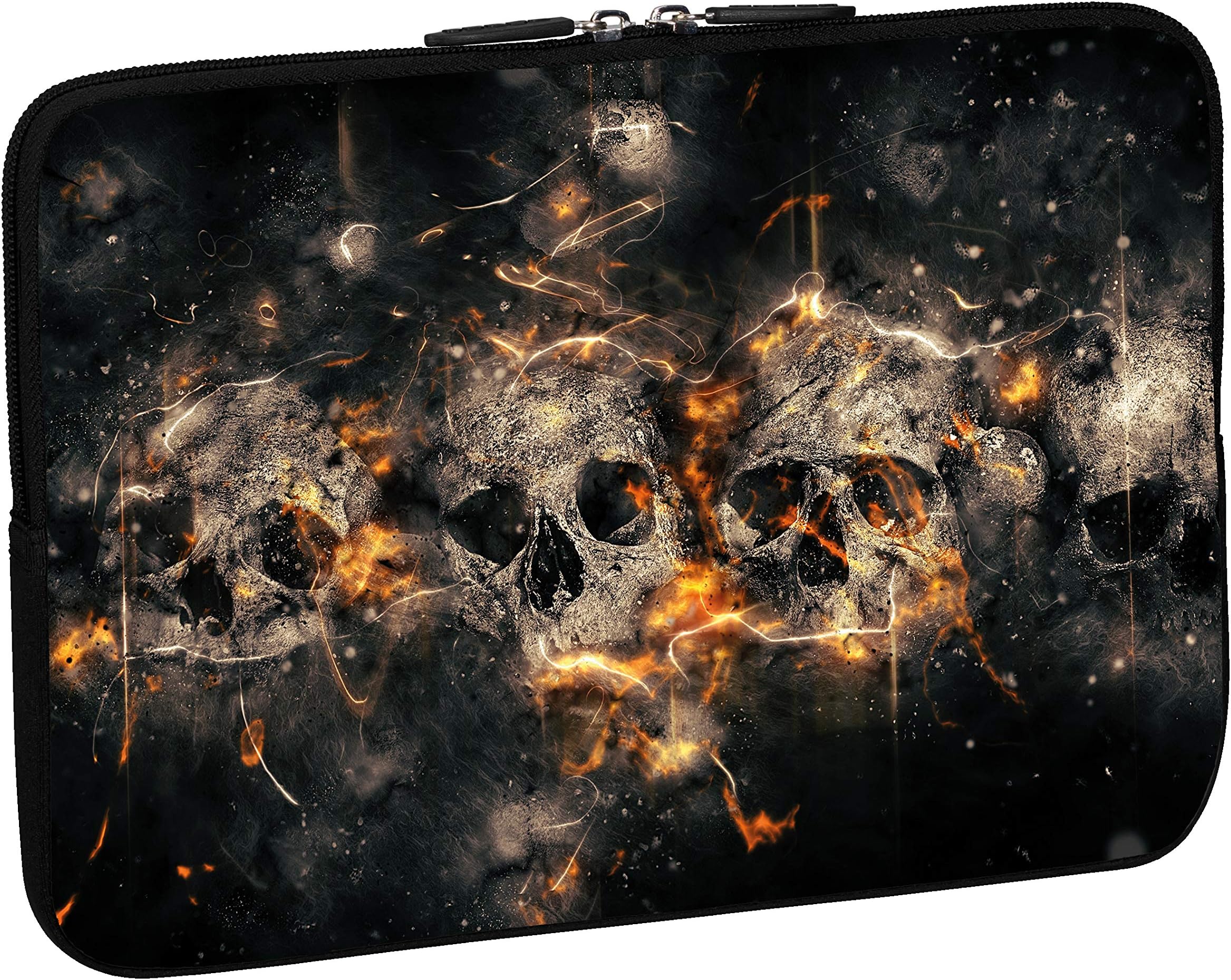 PEDEA Designer protective case for laptop up to 17.3 inches (43.9 cm), skulls