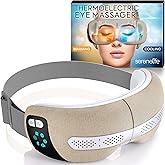 SereneLife Smart Eye Massager with Heat and Cooling, Compression, Vibration, Music, Wireless Heated Mask