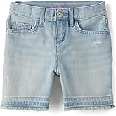 Denim Midi Shorts