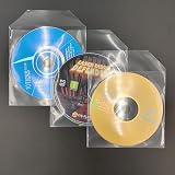 Panmer Premium CD Sleeves Pack of 100 Clear Polypropylene with Flap view 5