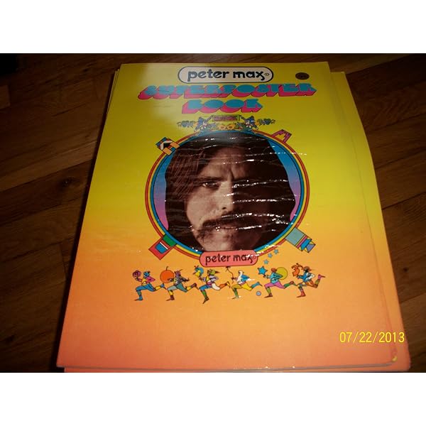 Peter Max Paper Airplane Book: Peter Max, blank endpaper former