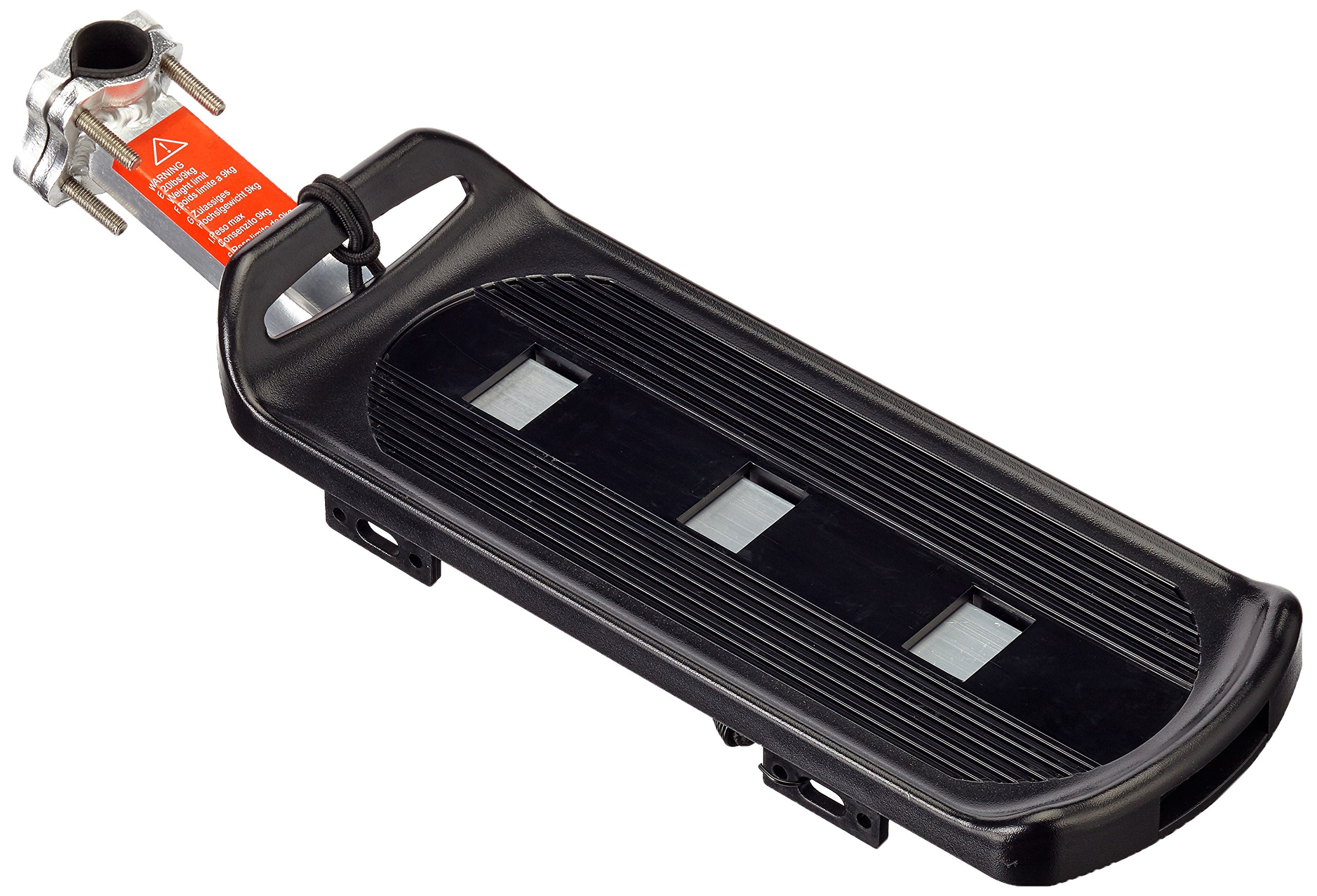 fischer Unisex Pannier Rack, Black, Plain