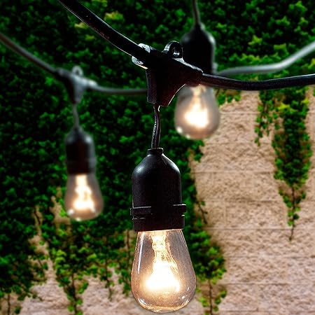 Amazon Com Lemontec Commercial Grade Outdoor String Lights With