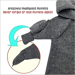 Ecoable Baby Fleece Snowsuit: Thermal Footed