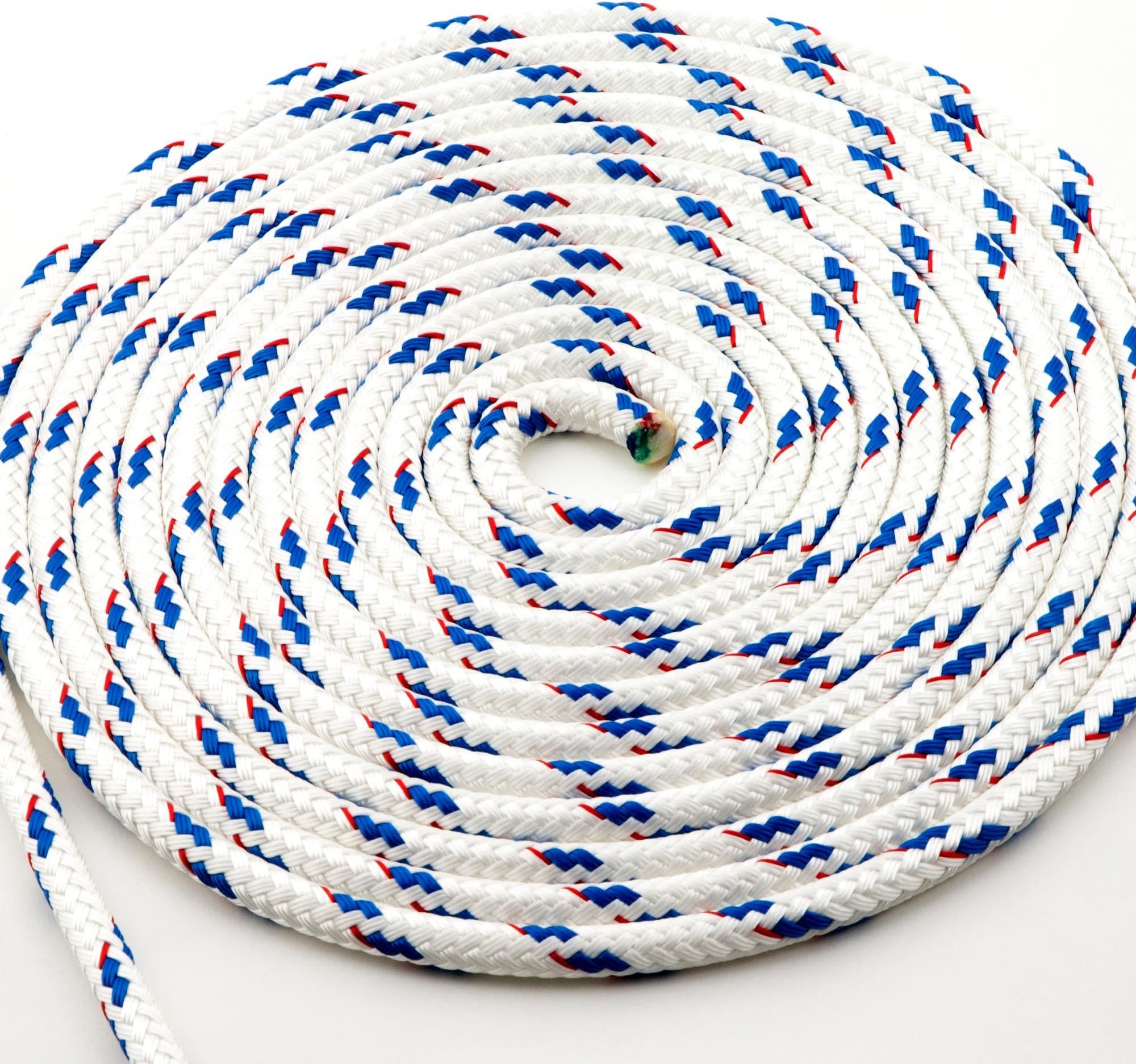 New England Ropes3/8in (10mm) Sta-Set Blue Fleck 60 Feet Long
