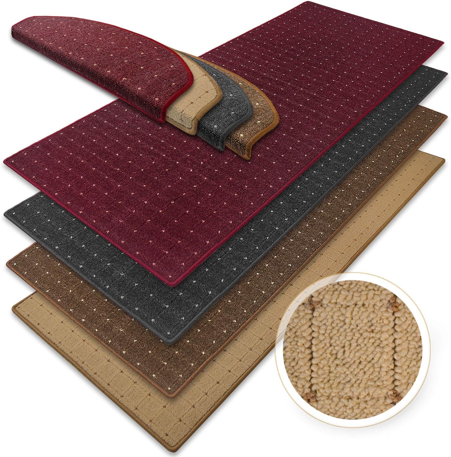 casa pura® Rapido Luxury Carpet Floor Runner Rug 100x300cm, Anthracite | Non-Slip | Custom Width & Length | Matching Stair Treads Available | Pollution Free, Non-Shedding