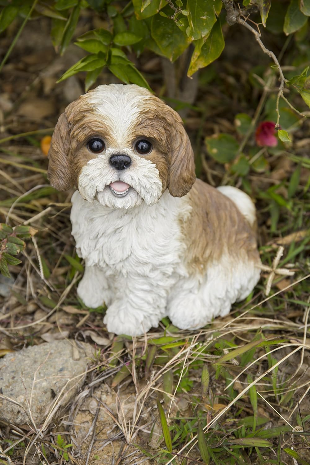 Best Hi-Line Sitting Dog Shih Tzu Garden Statue