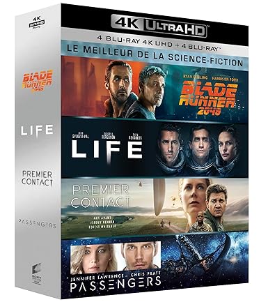 Meilleur de la science-fiction - Coffret : Blade Runner 2049 + Life : origine inconnue + Premier contact + Passengers [4K Ultra HD + Blu-ray]