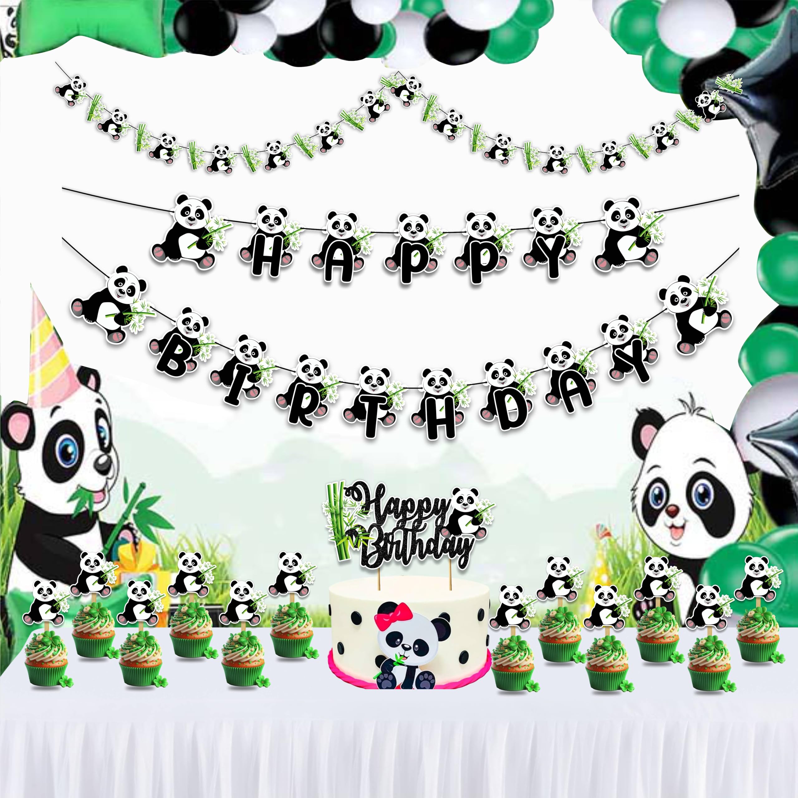 Seyal® Panda Theme Birthday Party Supplies