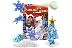 Blue Marble Santa's Christmas Science Workshop - Holiday STEM Kit for Kids with 5 Magical Experiments & 20 Bonus Activities, 