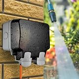 BG Electrical Storm Outdoor Double Switched Socket IP66 Grey 13A WP22 view 7