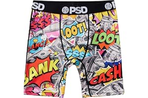 PSD Underwear Boys Boxer Briefs - Animal Print, Comfortable Active Underwear for Boys, Packs & Singles