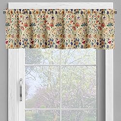 Ambesonne Oriental Floral Window Valance Pack of