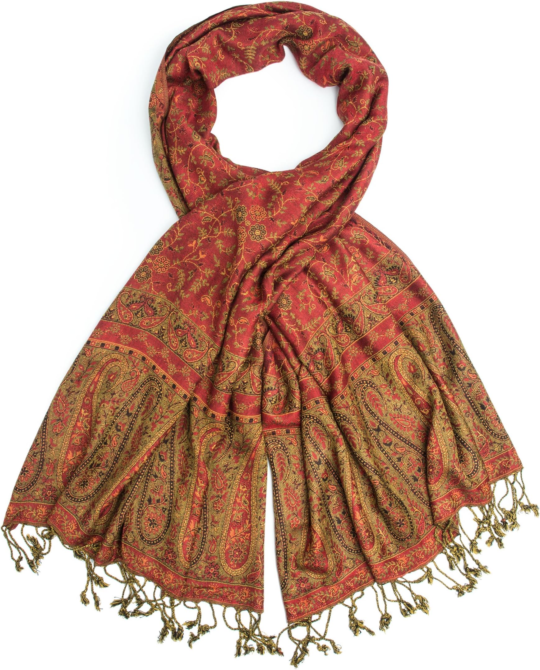 Bohomonde, Bhayana Reversible Cashmere Silk Pashmina Scarf, hand made in Nepal