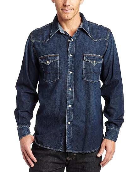 lucky brand men's denim shirt