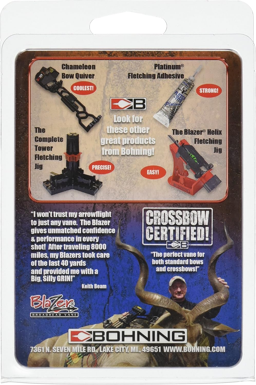 Bohning Blazer Vane (Pack of 36), White Tiger : Sports & Outdoors