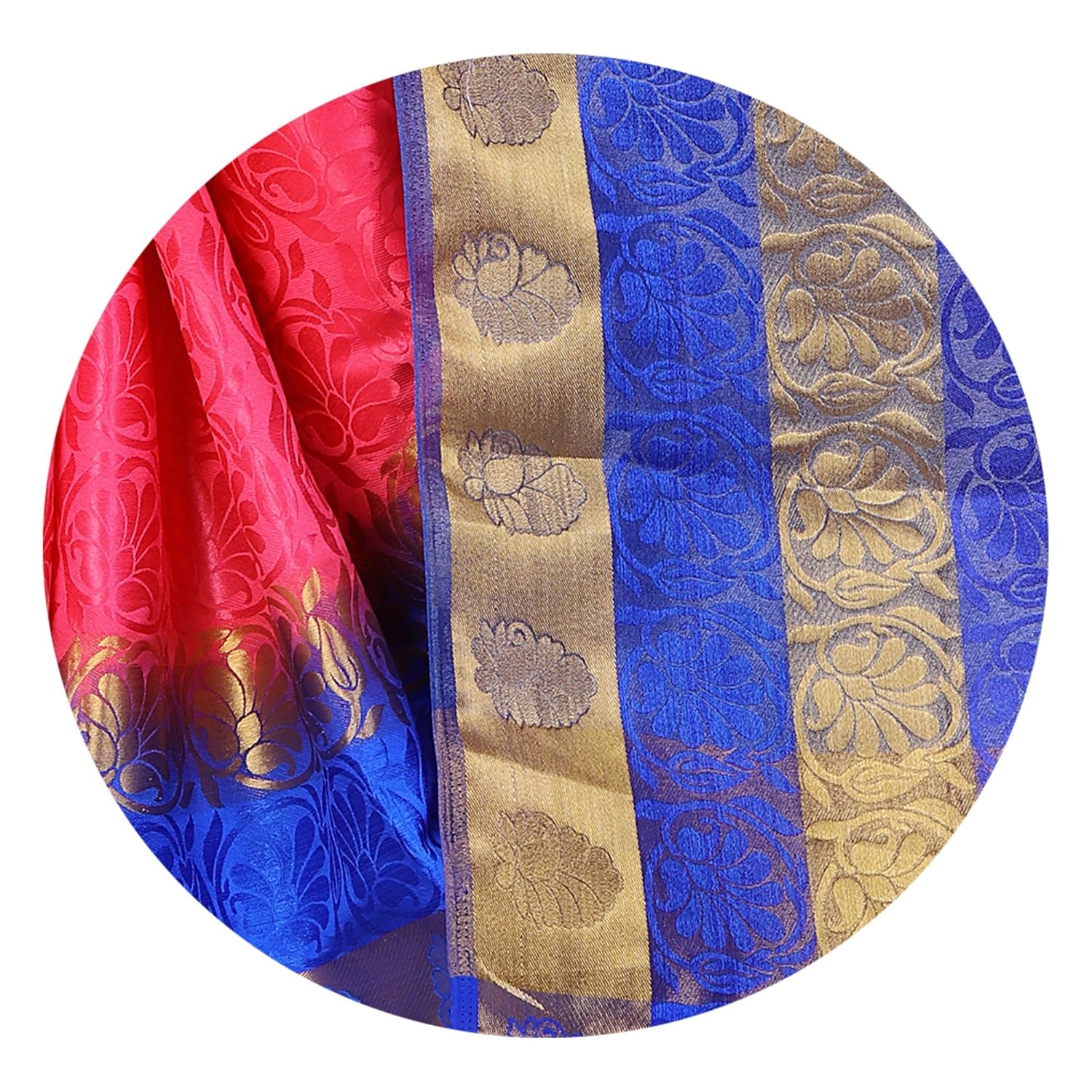 dealsure women's multicolor banarasi silk saree