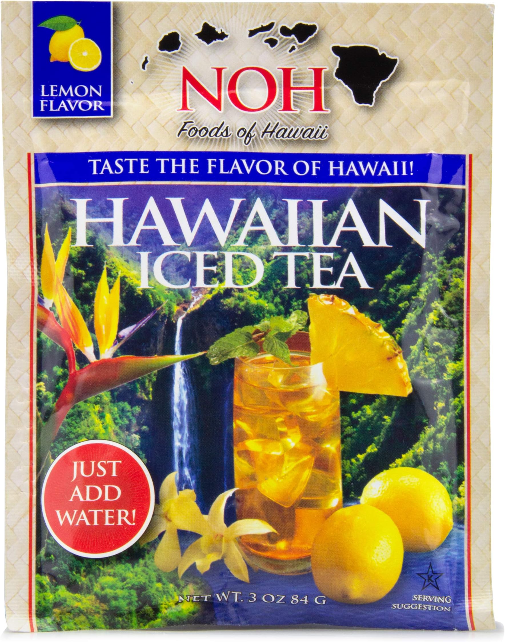 Noh Hawaiian Iced Tea Mix, 3-Ounce Unit (Pack of 10)