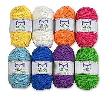 Mira Handcrafts 8 Acrylic Yarn Bonbons