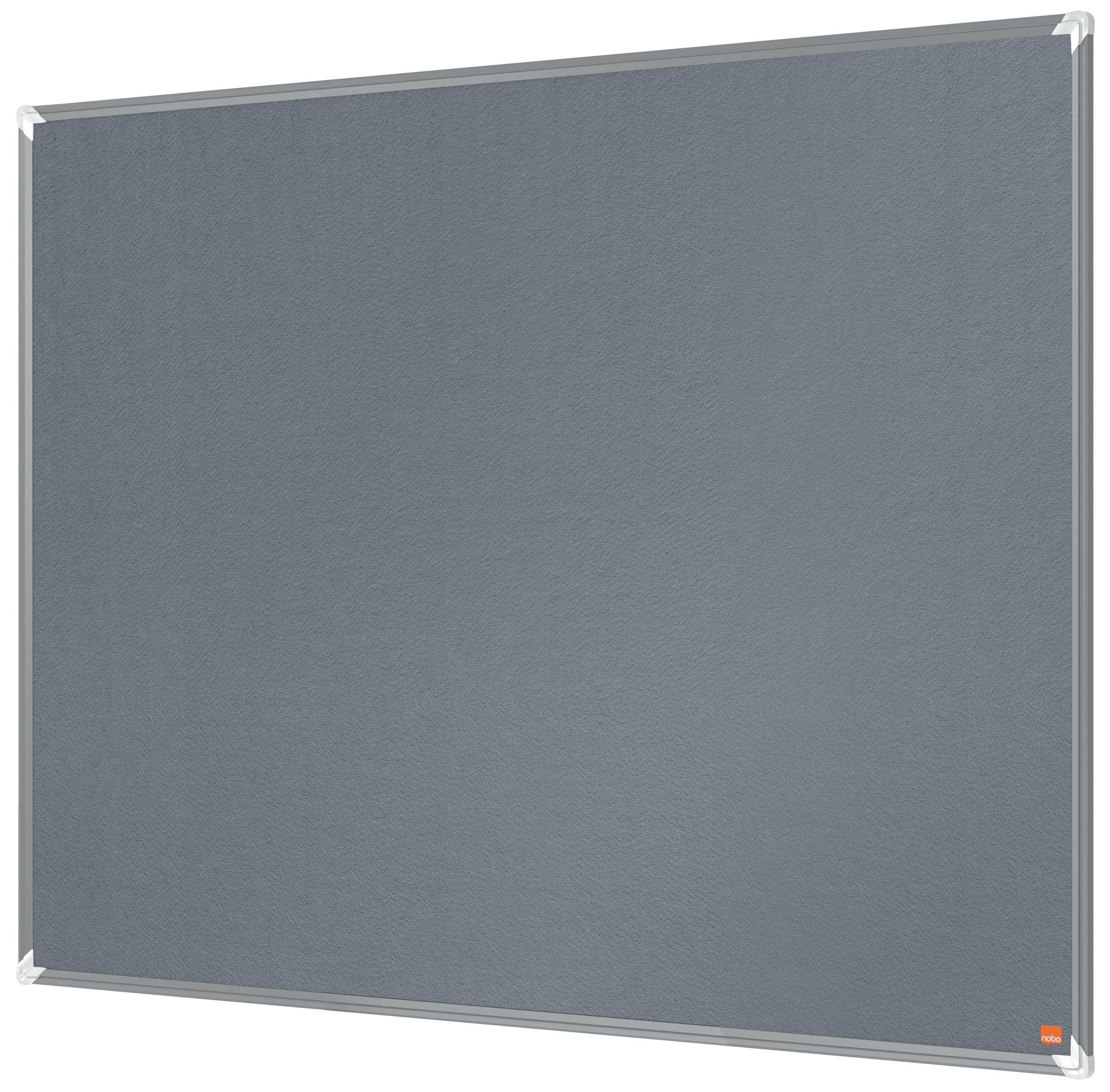 Nobo Premium Plus Felt Notice Board 1200x900mm – Grey |Pin Board for Wall, Office Noticeboard, Display Board, Felt Memo Board, Vision Board, Mood Board, EU Ecolabel Certified