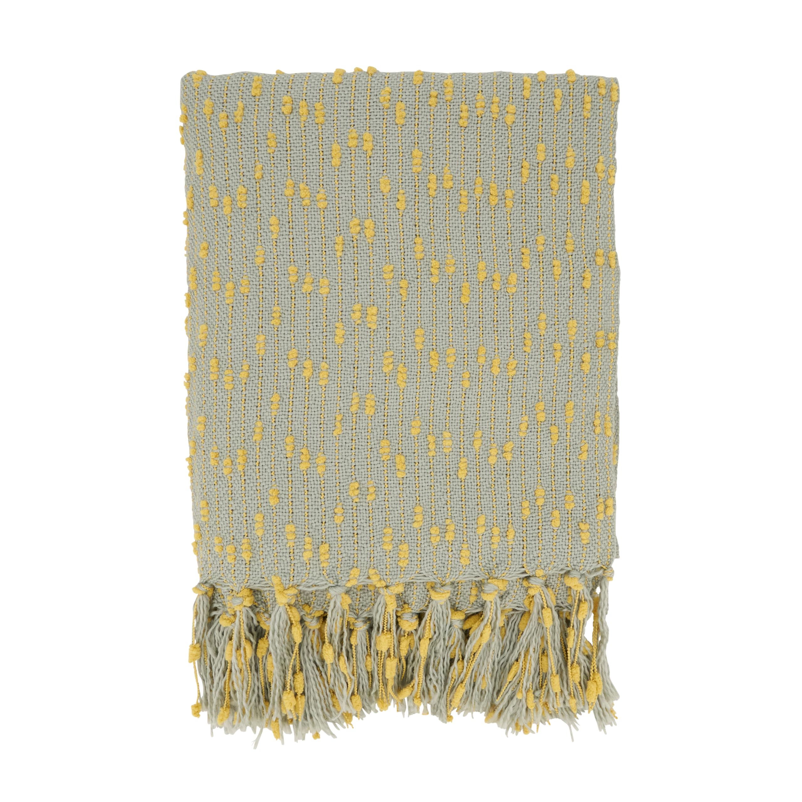 SARO LIFESTYLE Throw Blanket, Saffron, 50" x 60"