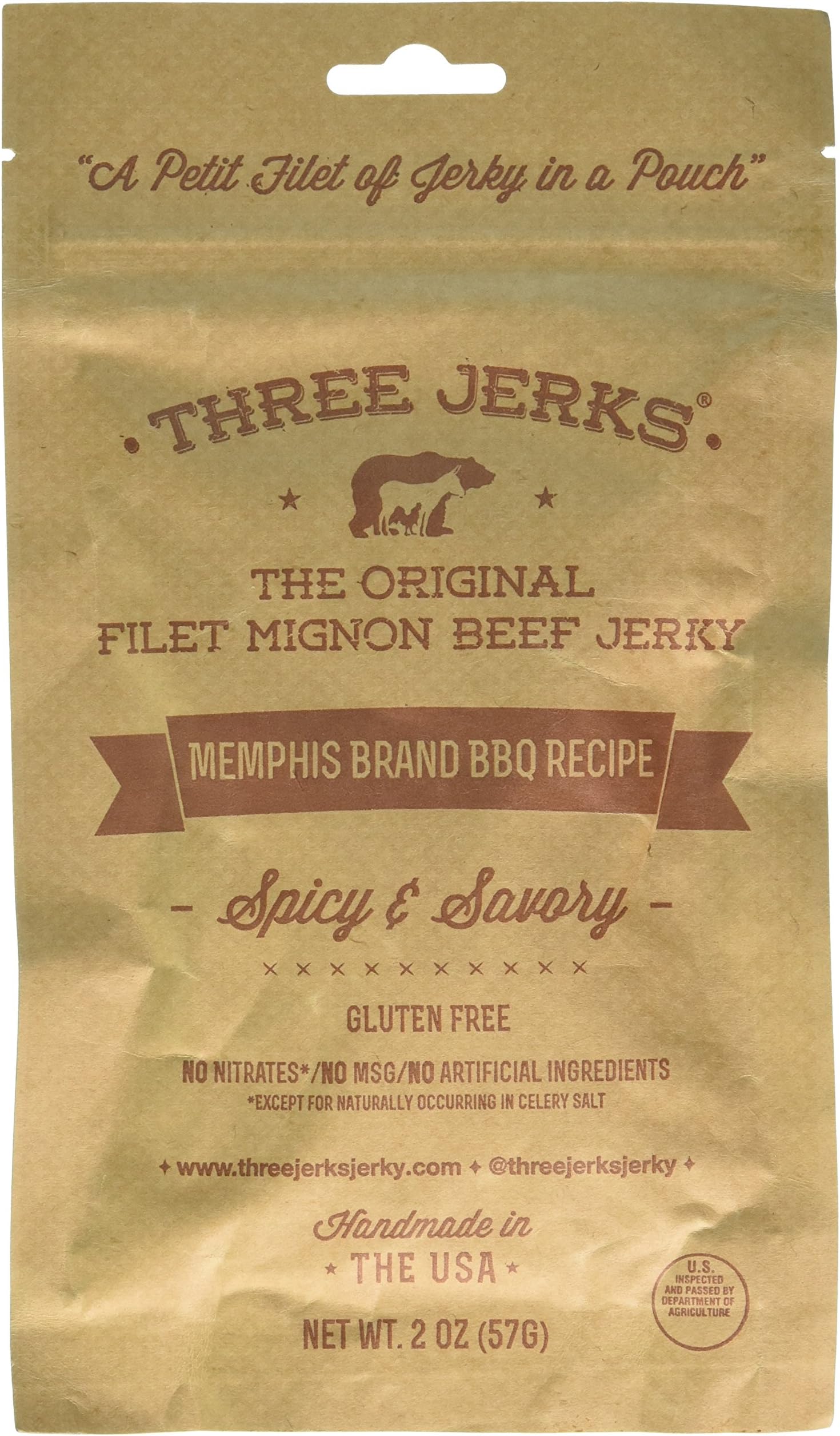 Three Jerks Jerky - Memphis BBQ (2 ounce)