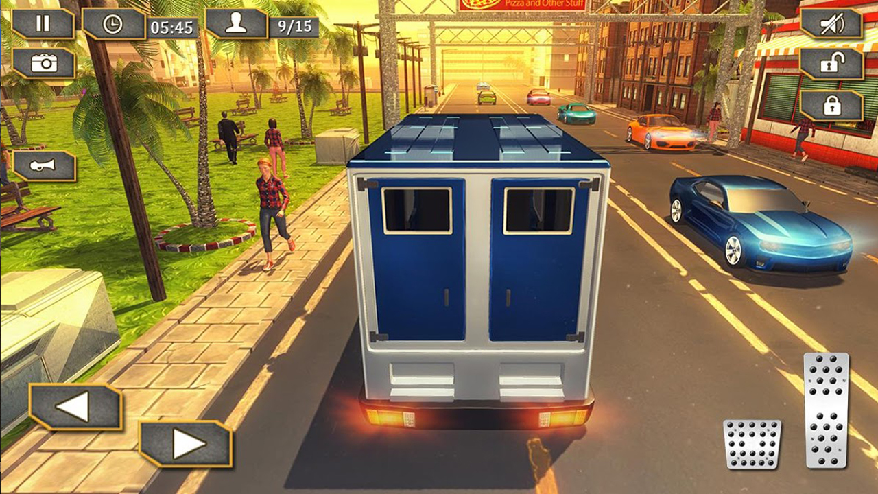 Banque Cashier Gestionnaire Transporter Camion Conduite 3D Simulateur