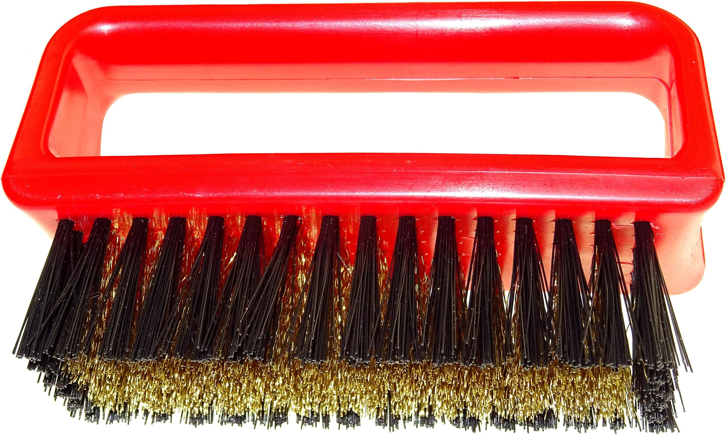 DELARA suede brush with brass bristles