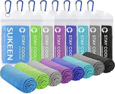 Sukeen Cooling Towel 40x12 Ice Towel Microfiber Responsive Bandana