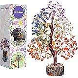 7 Chakra Tree of Life - Crystal Tree - Crystal Tree for Positive Energy - Gemstones and Crystals - Feng Shui Tree - Gem Tree 