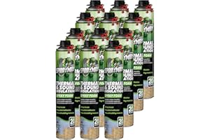 Sprayman Spray Foam Insulation, Closed Cell Spray Foam Spray | 12 Cans, 240 Board Feet, Gun and Cleaner NOT Included