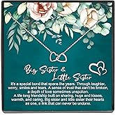 JeeweLife Sterling Silver Mini Double Heart Infinity Knot Pendant Necklace Birthday Christmas Mother's Day Gift