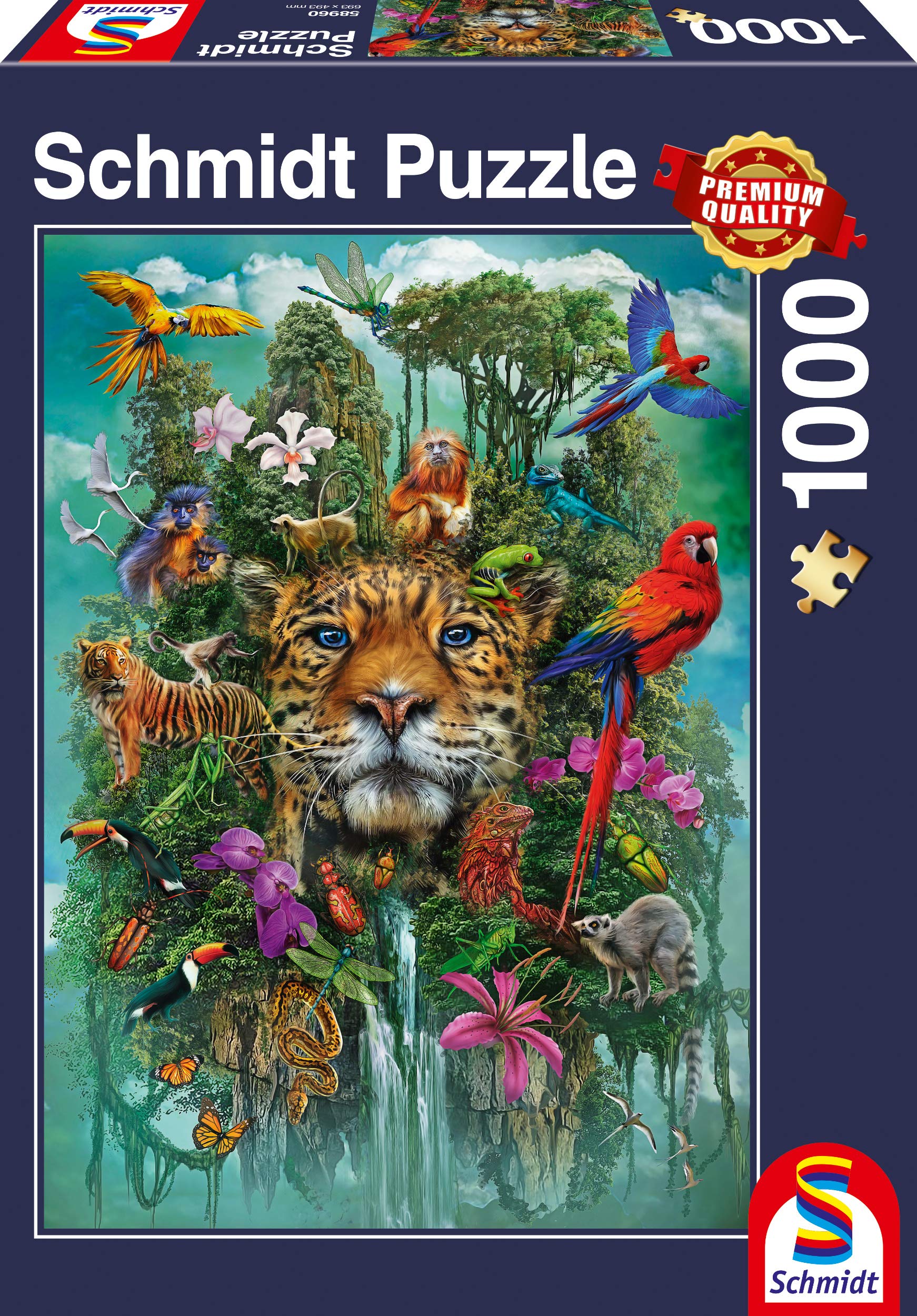 Schmidt 1000pc King of The Jungle Jigsaw Puzzle, Multicoloured