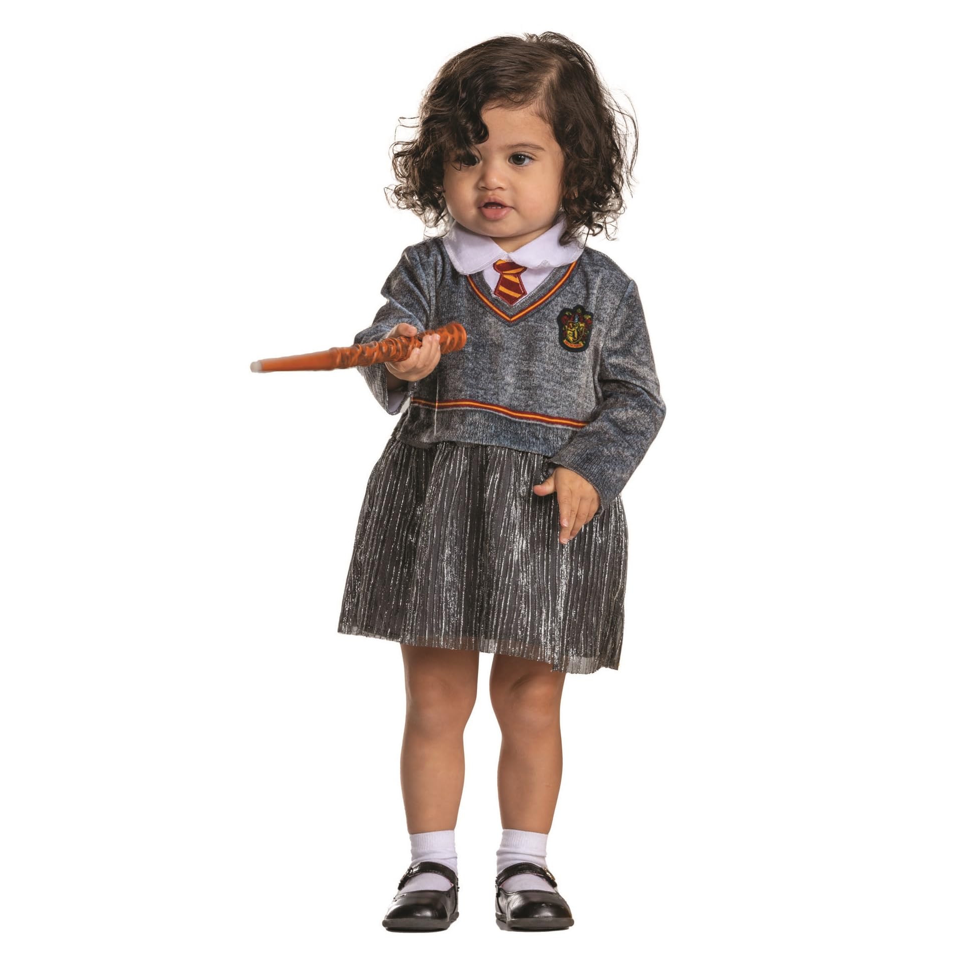 Disguise Infant Gryffindor Hermione Posh Infant Costume, Official Wizarding World Harry Potter Halloween Costumes for Babies