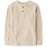The Children's Place boys Long Sleeve Thermal Henley Shirt
