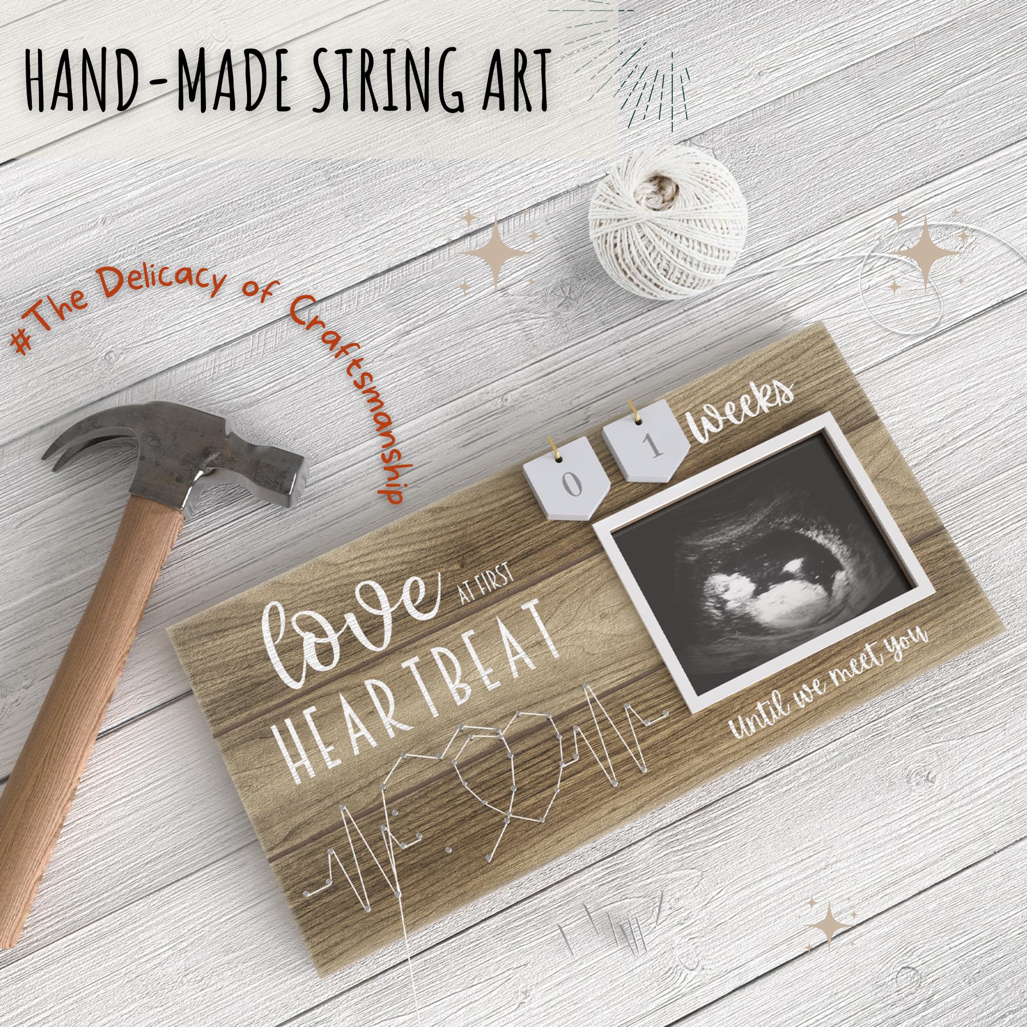 Baby Sonogram Picture Frame with Countdown Weeks - Standard 4